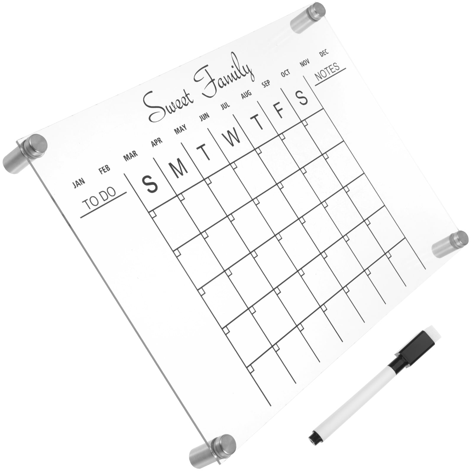 Notepads Refrigerator Clear Dry Erase Board for Fridge Dry