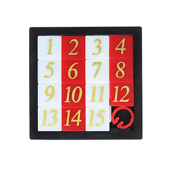 Magnetic Number Sliding Puzzle, Portable Logic Brain Teaser, Silent Leisure Game for Travel & Daily Use