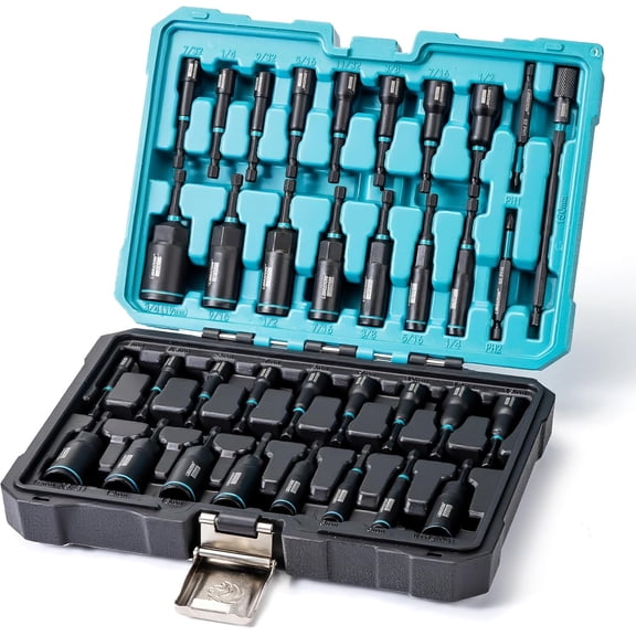 Magnetic Nut Driver Set, 35PCs Impact Driver Bit Set