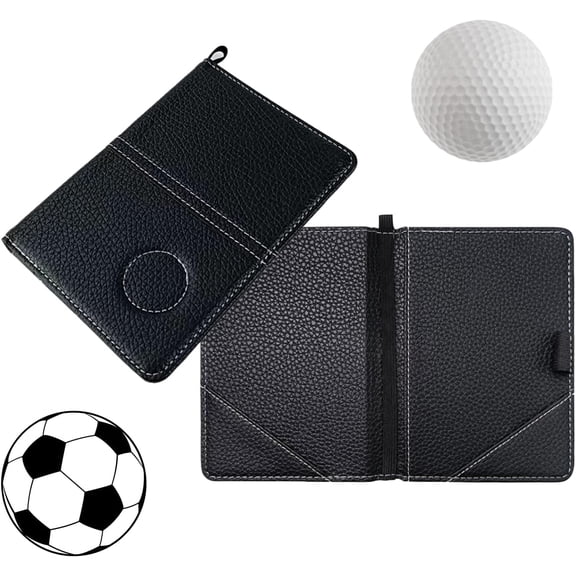 Magnetic Official Umpire Lineup Card Holder for Football, Professional Referee Card Box for Golf Ball, Book Style Referee Couch Cards for Volleyball, Baseball, Sports Games and Matches