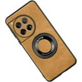 thumbnail image 1 of Magnetic for OnePlus Ace 3 /12R 5G Case with Stand Compatible with MagSafe Authentic Sheep Bark Skin Ultra Thin 360° Rotation Bracket Anti-Scratch Mil-Grade Drop Protection Case, Brown, 1 of 8