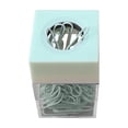 thumbnail image 1 of Paper Clip Holder Dispenser, Large Capacity Desk Organizer with Lid for Office, Classroom, or Home, Includes 18 Multicolored Paper Clips, 1 of 7