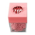 thumbnail image 1 of Paper Clip Holder Dispenser, Large Capacity Desk Organizer with Lid for Office, Classroom, or Home, Includes 18 Multicolored Paper Clips, 1 of 7