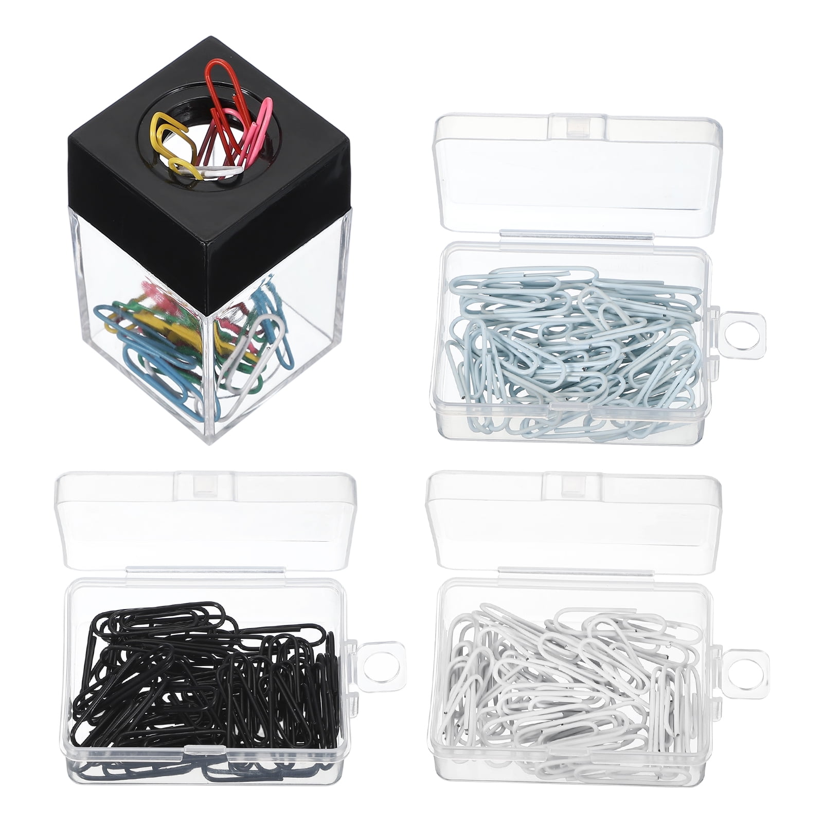 Magnetic Paper Clip Holder Dispenser, Large Capacity Paper Clip ...