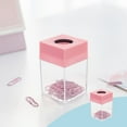 thumbnail image 1 of Magnetic Paper Clip Holder Storage Box with Magnetic Lid, Cute Macaron Desk Organizer for Push Pins, Binder Clips & Staples (5 Pack), 1 of 7