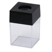Magnetic Paper Clip Storage Case Creative Paper Clip Holder Office Desktop Paper Clip Dispenser (Black)