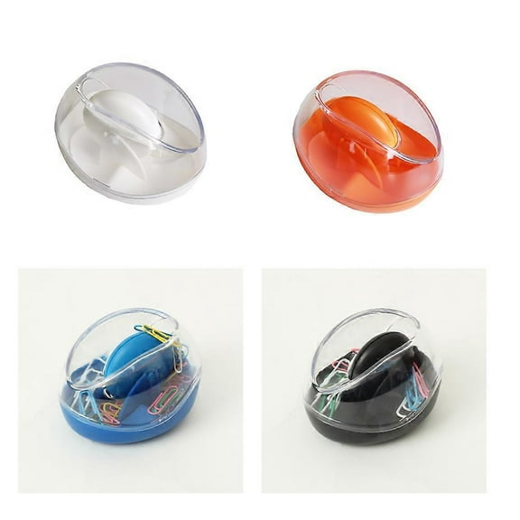 Magnetic Paper Clips Holder Creative Mesh Style Paper Clip Dispenser Roll Type 1Pack For Adults white