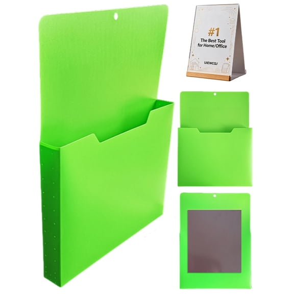 Magnetic Paper Organizer, Magnetic File Holder, Refrigerator Magazine Holder for Mail Letters Notebooks, Space-Saving Storage Mail Organizer Case