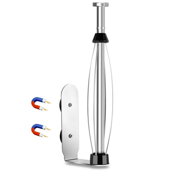 Magnetic Paper Towel Holder for Fridge, One Hand Paper Towel Holder with Damping Effect Toilet Paper Roll Holder, Magnet Towel Rack Wall Mount, Organizer for Kitchen Refrigerator Grill Garage(silver)