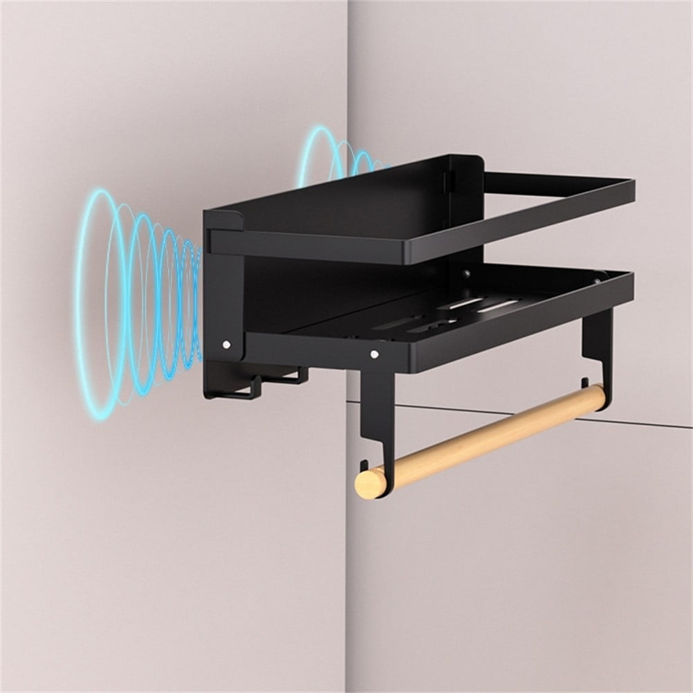 Magnetic Paper Towel Holder Storage Rack For Refrigerator Kitchen ...