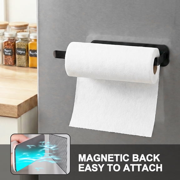 Magnetic Paper Towel Holder Under Cabinet Wall Mount Paper Towel Rack for Refrigerator