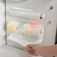 thumbnail image 1 of Magnetic Paper Towel Holder for Refrigerator – Metal Kitchen Storage Rack with Strong Magnet, Wall or Under Cabinet Mount, Fits Standard Rolls, 1 of 5