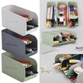 thumbnail image 1 of Magnetic Pen Desk Organizer Storage Box Double Layer ABS Holder 14x6x7cm • Large Capacity Desktop Organizer • Stackable Magnetic Design for Office, 1 of 6
