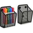 thumbnail image 1 of Magnetic Pen Holder 2 Pack - Locker Organizer, Strong Magnetic Holder for Refrigerator, Locker Accessories for School and Work, Black, 1 of 6