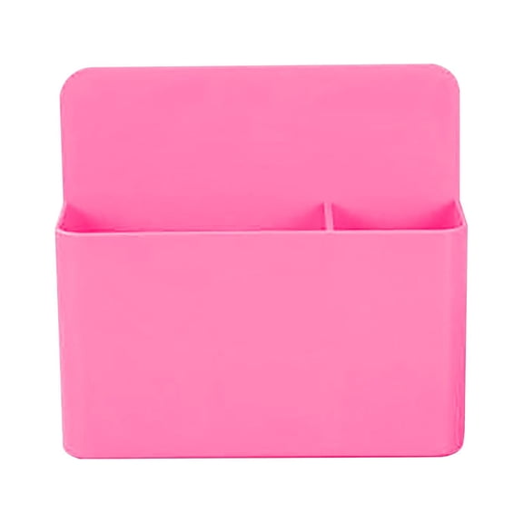 Magnetic Pen Holder,Magnetic Dry Erase Marker Holder with Generous Compartments,Strong Magnet Storage Marker Pen Pencil Organizer for Refrigerator,Whiteboard,Locker Accessories,Pink,4.72x3.94x1.57"
