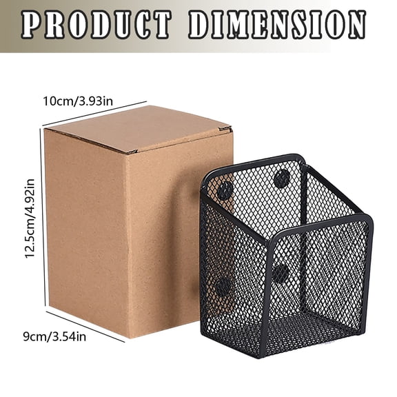 Magnetic Pen Holder Strong Magnet Mesh Marker for Refrigerator Locker and Metal Surface Storage