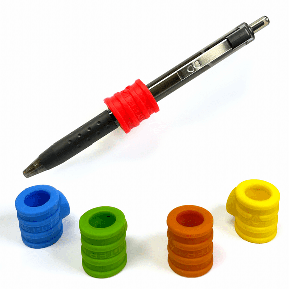 Magnetic Pen Holder, for Fridges, Whiteboards, Task boards, Offices and Most Metal Surfaces (Multicolor Five Pack)
