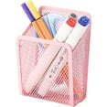 thumbnail image 1 of Magnetic Pencil Holder,Mesh Stainless Steel Pen Basket, Metal Writing Utensil Storage Organizer for Whiteboard,Blackboard,Kitchen, Locker, Home, or Office, 1 of 10