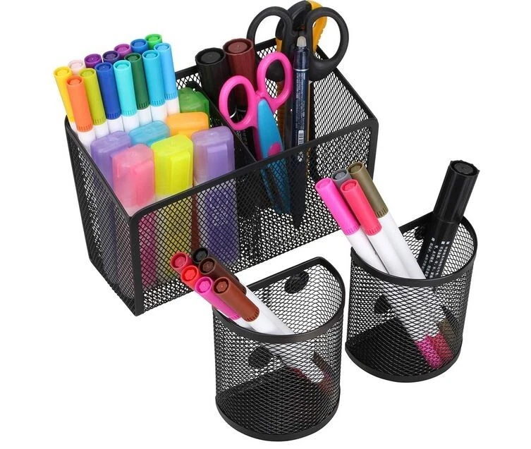 Magnetic Pencil Holder, Metal Strong Magnet Pen Cup Magnetic Marker Storage Bask