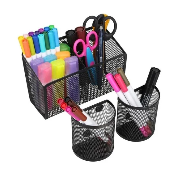 Magnetic Pencil Holder, Metal Strong Magnet Pen Cup Magnetic Marker Storage Bask
