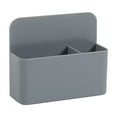 thumbnail image 1 of Magnetic Pencil Holder for Whiteboard and Refrigerator, Large Capacity Plastic Marker Organizer Storage Box, Magnetic Pen Cup for Locker and Office A#035 Gray, 1 of 6