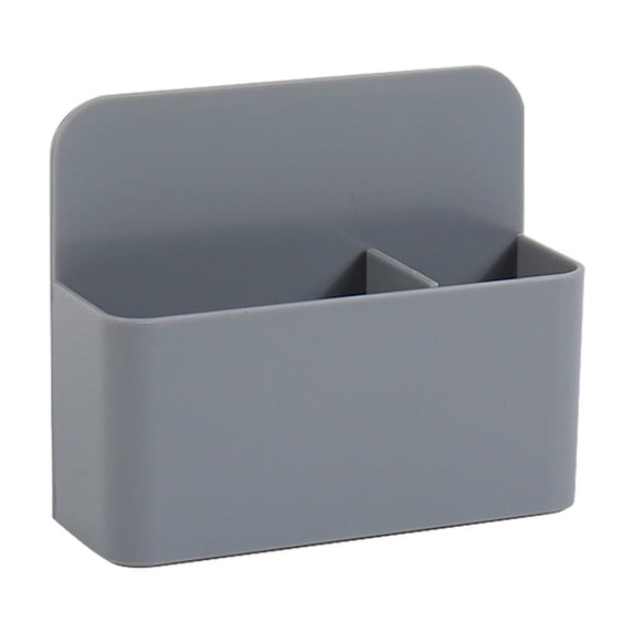 Magnetic Pencil Holder for Whiteboard and Refrigerator, Large Capacity Plastic Marker Organizer Storage Box, Magnetic Pen Cup for Locker and Office B#035 Gray