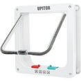 thumbnail image 1 of Magnetic Pet Door Kit White - 4 Way Locking Safety Pet Door for Small/Medium/Large Cats and Dogs - Easy to Install Door Flap, 1 of 7