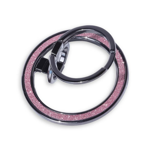 Magnetic Phone Bling Ring Holder, Compatible with MagSafe Ring Holder, Magnetic Phone Grip with Adjustable Stand, Compatible with MagSafe Phone Grip, for iPhone Samsung,Pixel,Other Smartphone,Black