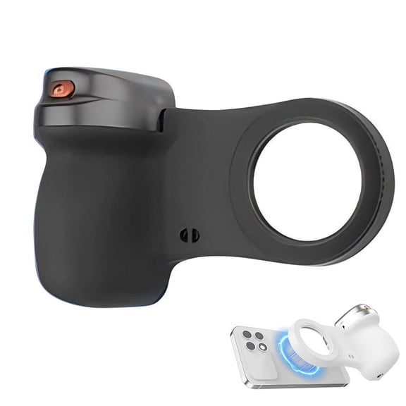 Magnetic Phone Camera Grip, Phone Grip Handle Holder with Detachable Wireless Shutter Button, Smartphone Shooting Holder Selfie Handle for Smartphone