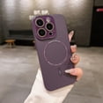 thumbnail image 1 of Magnetic Phone Case for Apple iPhone 16 Pro, Camera Lens Protective Slim Fit Shockproof Anti-Scratch Drop Proof Skin-Friendly Bumper Case for Women Men, Darkpurple, 1 of 7