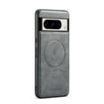 thumbnail image 1 of Magnetic Phone Case for Google Pixel 7 Pro, Classic Business Shockproof Protective Compatible with MagSafe Charging PU Leather Back Case for Men Women for Google Pixel 7 Pro - Gray, 1 of 7