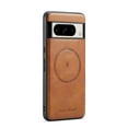 thumbnail image 1 of Magnetic Phone Case for Google Pixel 7 Pro, Classic Business Shockproof Protective Compatible with MagSafe Charging PU Leather Back Case for Men Women for Google Pixel 7 Pro - Brown, 1 of 7