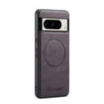thumbnail image 1 of Magnetic Phone Case for Google Pixel 7 Pro, Classic Business Shockproof Protective Compatible with MagSafe Charging PU Leather Back Case for Men Women for Google Pixel 7 Pro - Purple, 1 of 7
