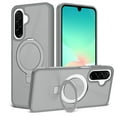 thumbnail image 1 of Magnetic Phone Case For Samsung Galaxy A36 5G,With Invisible Magnetic O-Ring Kickstand,Compatible with Mag-Safe,Skin Feel Ultra Slim Shockproof Anti-Drop Protection Translucent Phone Case,Gray, 1 of 6
