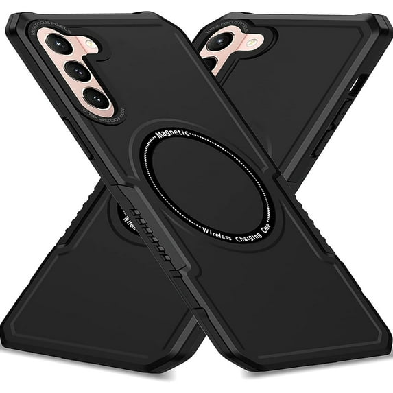 Magnetic Phone Case for Samsung Galaxy S21+ Plus (Not S21) Compatible for Magsafe, Military-Grade Shockproof Protective Case Built-in Magnet Circle for Samsung Galaxy S21 Plus, MS Black