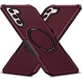 thumbnail image 1 of Magnetic Phone Case for Samsung Galaxy S22 Compatible with Magsafe, Military-Grade Shockproof Protective Case with Built-in Magnet Circle for Samsung Galaxy S22, MS Claret, 1 of 18