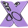 thumbnail image 1 of Magnetic Phone Case for Samsung Galaxy S23+ Plus Compatible for Magsafe, Military-Grade Shockproof Protective Case with Built-in Magnet Circle for Samsung Galaxy S23 Plus, MS Purple, 1 of 18