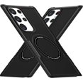 thumbnail image 1 of Magnetic Phone Case for Samsung Galaxy S23 Ultra Compatible for Magsafe, Military-Grade Shockproof Protective Case with Built-in Magnet Circle for Samsung Galaxy S23 Ultra, MS Black, 1 of 18