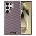 thumbnail image 1 of Magnetic Phone Case for Samsung Galaxy S24, Compatible with Magsafe and Car Mount Shock Resistant Protective Anti-Scratch Slim Fit Carbon Fiber Texture Shockproof Case Cover, Purple, 1 of 9