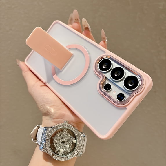 Magnetic Phone Case for Samsung Galaxy S24 with Hidden Kickstand, Matte ...