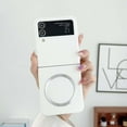 thumbnail image 1 of Magnetic Phone Case for Samsung Galaxy Z Flip 4 Compatible for Magsafe,Solid Color Designing, Ultra Slim Shockproof Protective Case with Built-in Magnet Circle for Samsung Galaxy Z Flip 4,White, 1 of 6