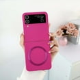 thumbnail image 1 of Magnetic Phone Case for Samsung Galaxy Z Flip 4 Compatible for Magsafe,Solid Color Designing, Ultra Slim Shockproof Protective Case with Built-in Magnet Circle for Samsung Galaxy Z Flip 4,Rose, 1 of 5