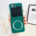 thumbnail image 1 of Magnetic Phone Case for Samsung Galaxy Z Flip 6 Compatible with Magsafe, Slim Fit Hard PC Shookproof Anti-fall Anti-Drop Protective Case Cover for Samsung Galaxy Z Flip 6,Darkgreen, 1 of 5