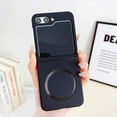 thumbnail image 1 of Magnetic Phone Case for Samsung Galaxy Z Flip 6 Compatible for Magsafe,Solid Color Designing, Ultra Slim Shockproof Protective Case with Built-in Magnet Circle for Samsung Galaxy Z Flip 6,Black, 1 of 5