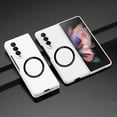 thumbnail image 1 of Magnetic Phone Case for Samsung Galaxy Z Fold 3 Compatible with Magsafe, Military-Grade Shockproof Protective Case Cover with Built-in Magnet Circle for Samsung Galaxy Z Fold 3, White, 1 of 10