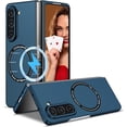 thumbnail image 1 of Magnetic Phone Case for Samsung Galaxy Z Fold5 5G Compatible with Magsafe, Military-Grade Shockproof Case with Built-in Magnet Circle for Samsung Galaxy Z Fold 5, MS Navy Blue, 1 of 18