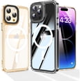 thumbnail image 1 of Magnetic Phone Case  for iPhone 13 Pro Max 6.7 inches with Yellowing Resistant & -Grade Protection [Compatible with Mag-Safe] for Men Wowen，Clear, 1 of 14