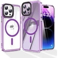 thumbnail image 1 of Magnetic Phone Case  for iPhone 13 Pro Max 6.7 inches with Yellowing Resistant & -Grade Protection [Compatible with Mag-Safe] for Men Wowen，Purple, 1 of 7