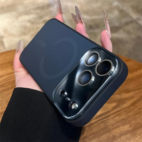Magnetic Phone Case for iPhone 17 Air 16 11 12 13 14 15 Pro Max for Big Window Charger Protector Cover,Black,for iPhone 13 Pro Max