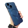 thumbnail image 1 of Magnetic Phone Case for iPhone 13 Puls [Full Camera Protection] [Compatible with Mag-Safe] Soft Plating Shockproof Anti-Fingerprint Phone Case Cover - blue, 1 of 7